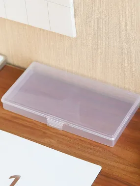 1pc Clear Stationery Storage Box