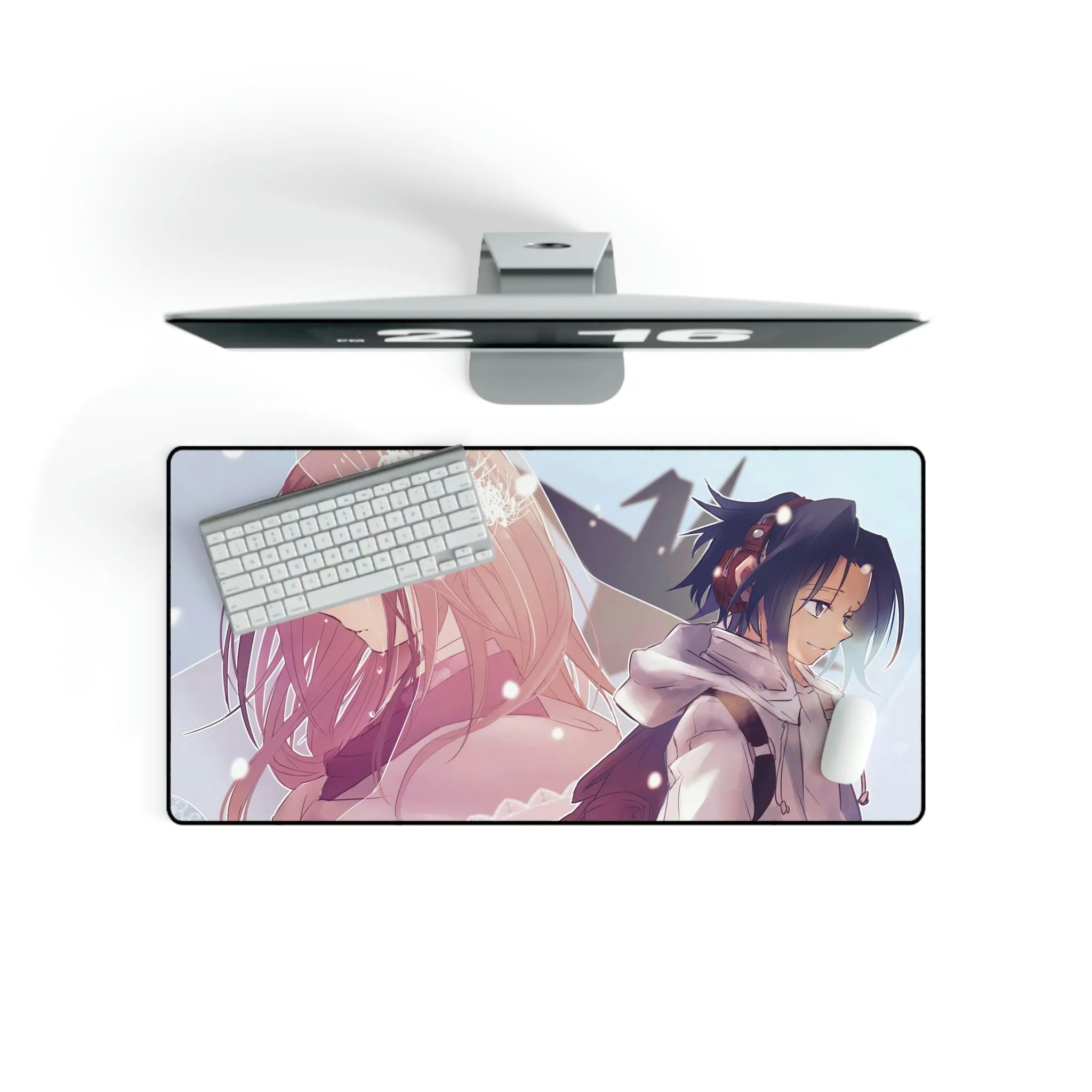 #3.3370, Shaman King, Yoh Asakura, Anna Kyoyama, Mouse Pad (Desk Mat)