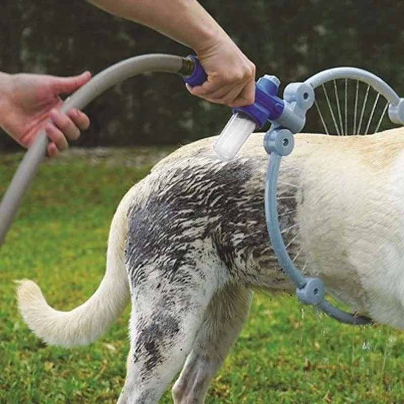 360 degree dog shower tool