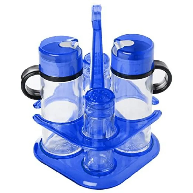 4 Pcs Square Cruet Set