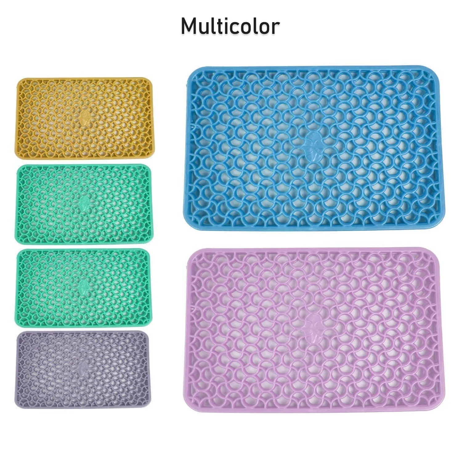 5237 Waterproof PVC Refrigerator Drawer Mats /  Multipurpose Mats / Fridge Mats Set of 6 Pcs