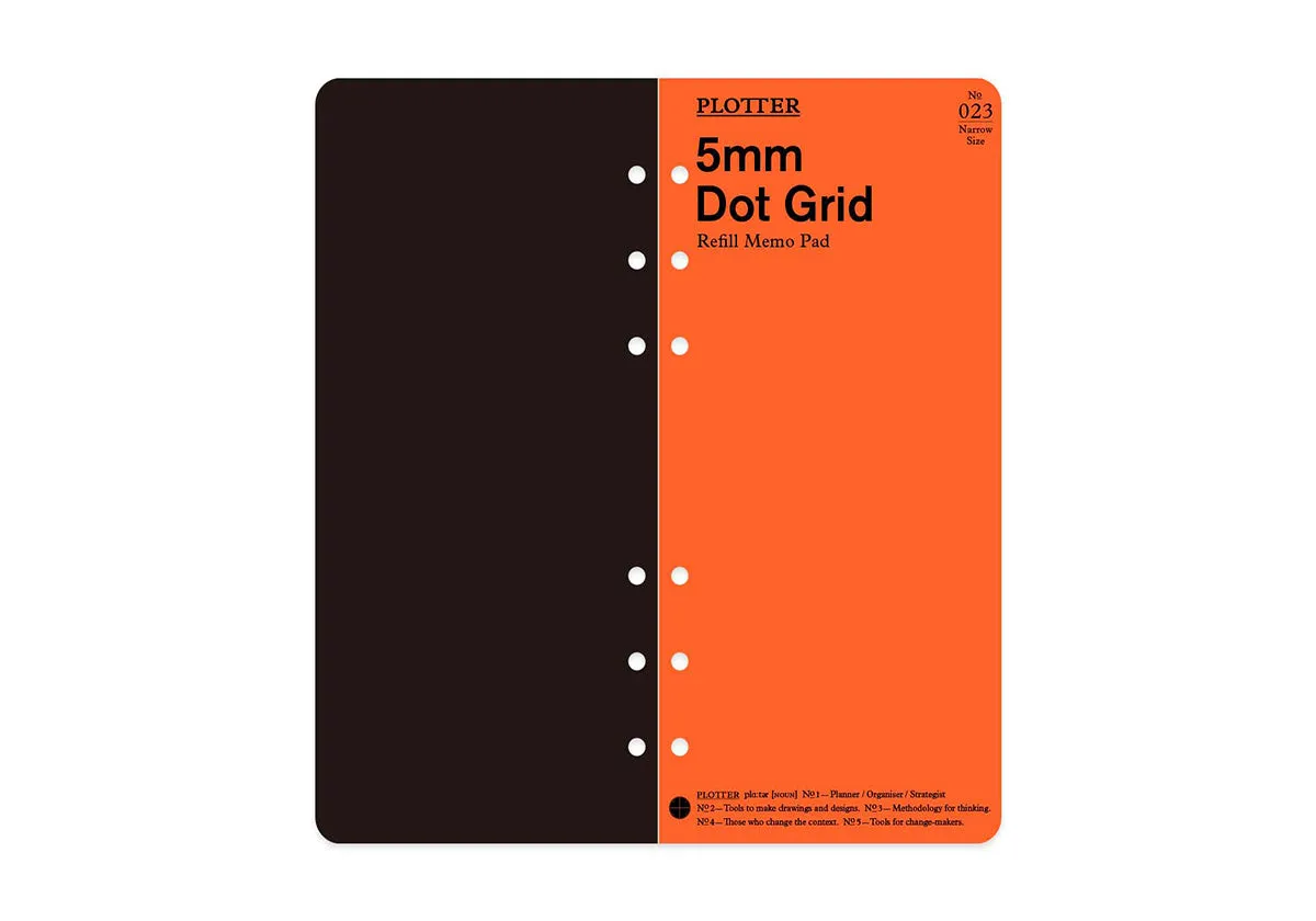 5mm Dot Grid 80 sheets PLT0023 (Narrow Size)