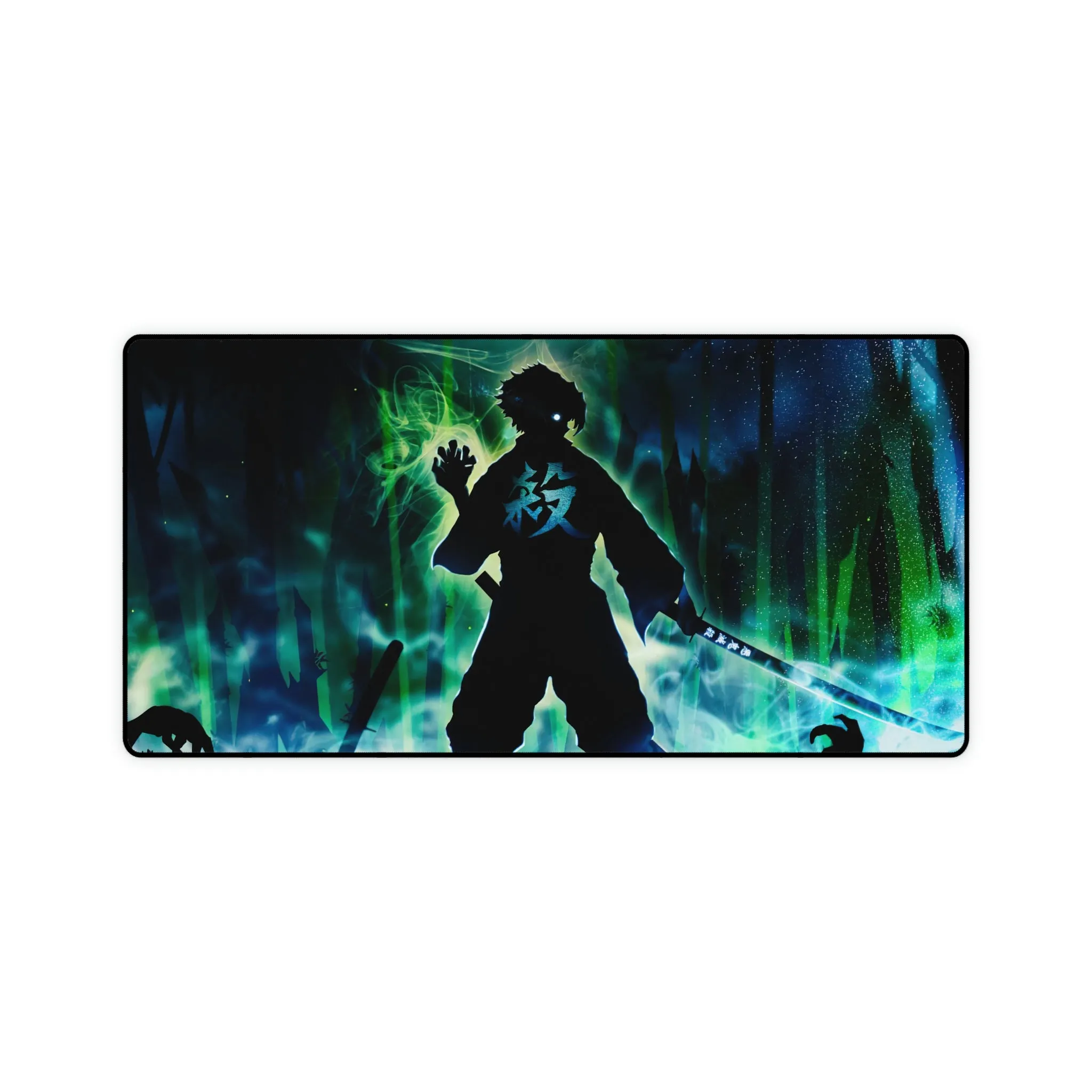 #8.1020, Demon Slayer, Sanemi Shinazugawa, Silhouette, Mouse Pad (Desk Mat)