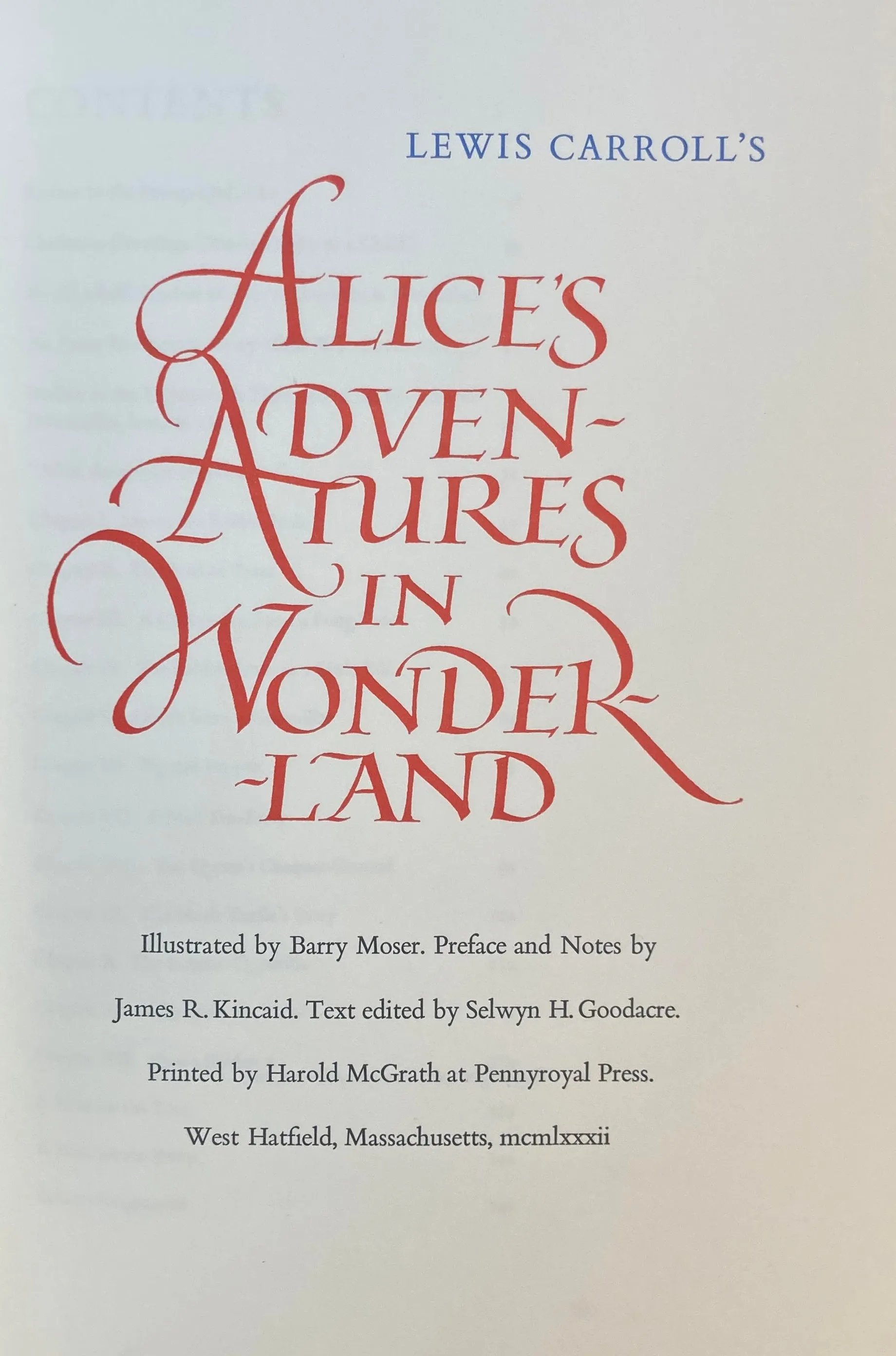 Alice's Adventures in Wonderland and Through the Looking-glass and What Alice Found There