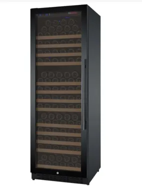 Allavino 24" Left Hinge 177 Bottle Dual Zone Black Wine Refrigerator