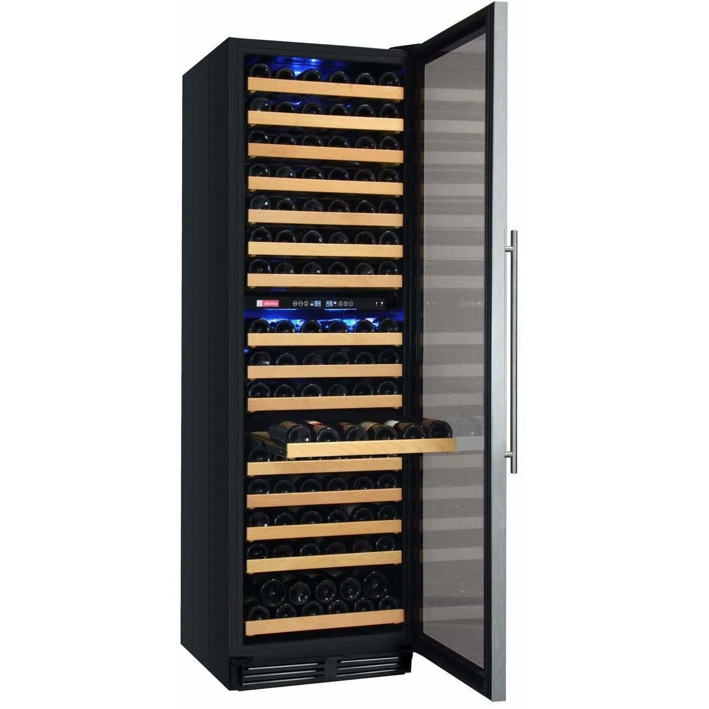 Allavino FlexCount 172 Bottle Dual Zone Stainless Steel Right Hinge Wine Fridge YHWR172-2SWRN