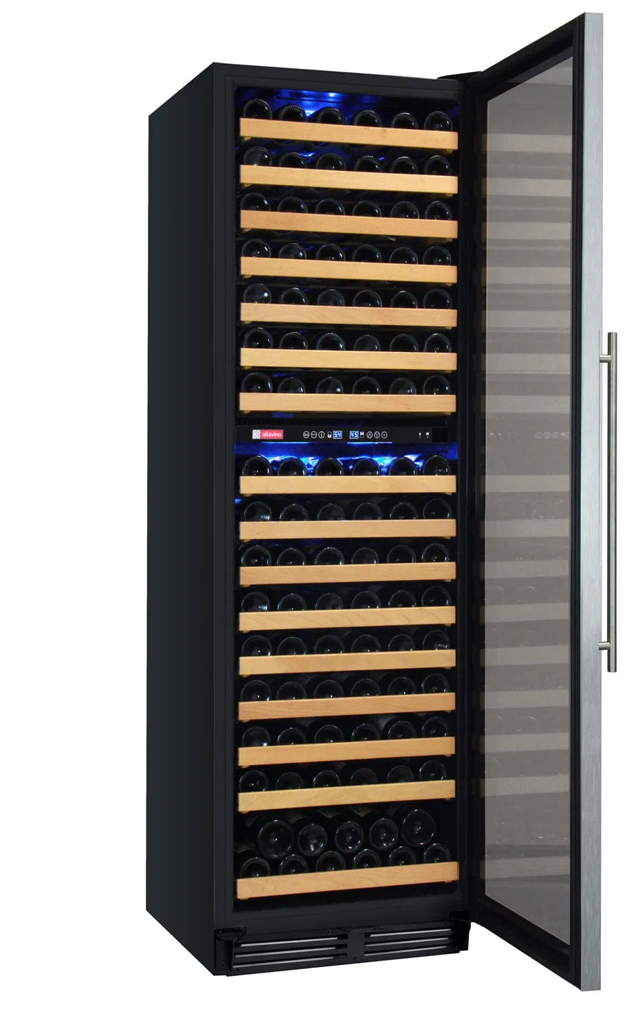 Allavino FlexCount Classic II Tru-Vino 172 Bottle Dual Zone Stainless Steel Right Hinge Wine Refrigerator YHWR172-2SR20