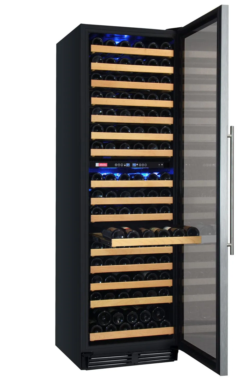 Allavino FlexCount Classic II Tru-Vino 172 Bottle Dual Zone Stainless Steel Right Hinge Wine Refrigerator YHWR172-2SR20