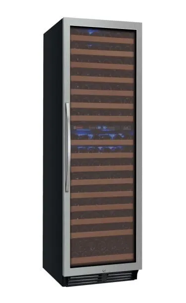 Allavino FlexCount Classic II Tru-Vino 172 Bottle Dual Zone Stainless Steel Right Hinge Wine Refrigerator YHWR172-2SR20