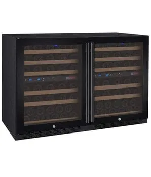 Allavino FlexCount II Tru-Vino 112 Bottle Four Zone Black Wine Fridge 2X-VSWR56-2B20