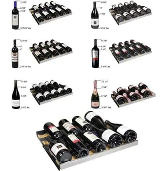 Allavino FlexCount II Tru-Vino 112 Bottle Four Zone Black Wine Fridge 2X-VSWR56-2B20