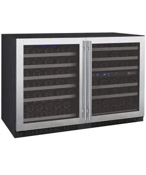 Allavino FlexCount II Tru-Vino 112 Bottle Three Zone Stainless Steel Wine Refrigerator 3Z-VSWR5656-S20