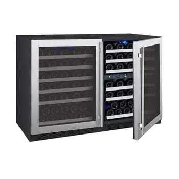 Allavino FlexCount II Tru-Vino 112 Bottle Three Zone Stainless Steel Wine Refrigerator 3Z-VSWR5656-S20