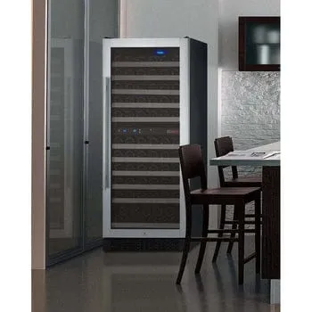 Allavino FlexCount II Tru-Vino 121 Bottle Dual Zone Stainless Steel Right Hinge Wine Fridge VSWR121-2SR20