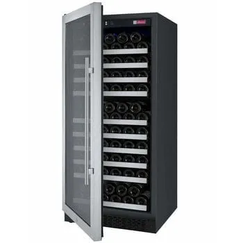 Allavino FlexCount II Tru-Vino 128 Bottle Single Zone Stainless Steel Left Hinge Wine Fridge VSWR128-1SL20