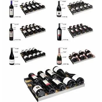 Allavino FlexCount II Tru-Vino 172 Bottle Black Right Hinge Wine Fridge VSWR172-2BR20