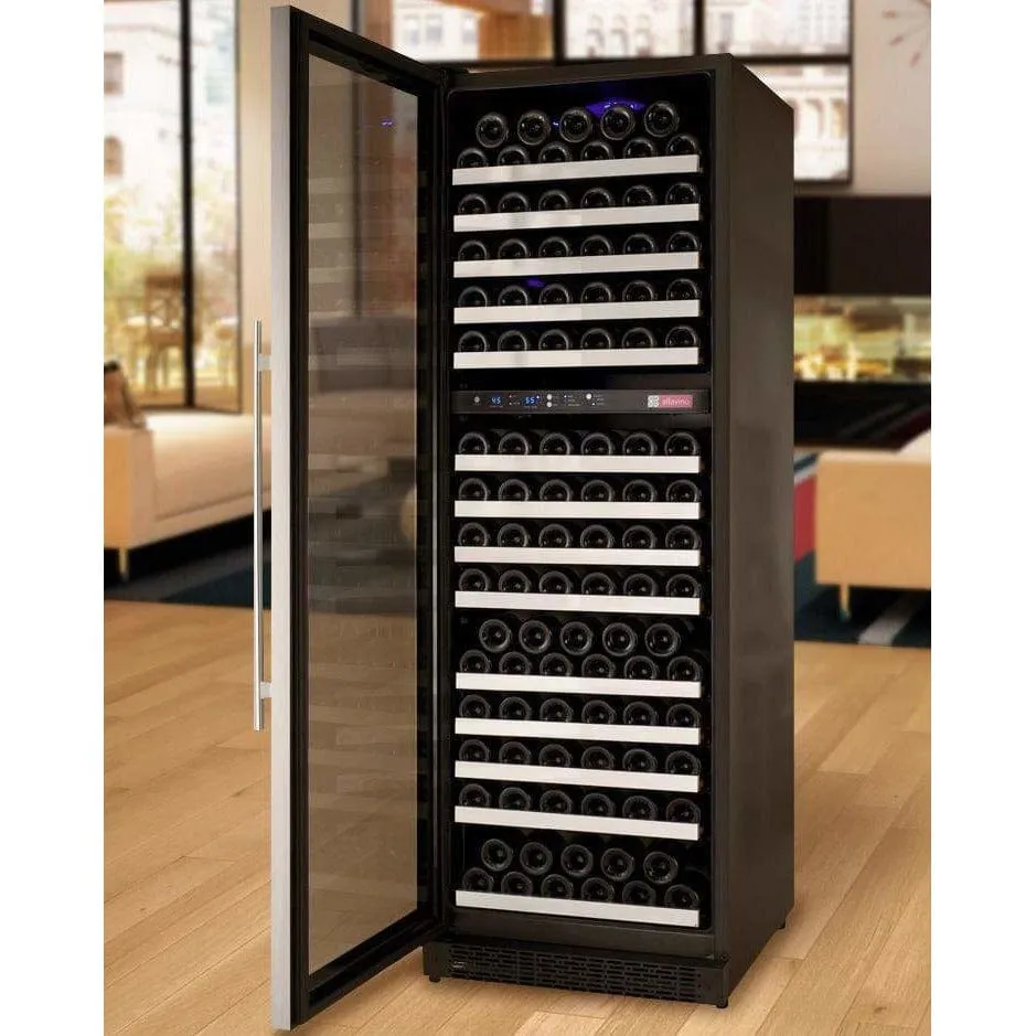 Allavino FlexCount II Tru-Vino 172 Bottle Dual Zone Stainless Steel Left Hinge Wine Fridge VSWR172-2SL20