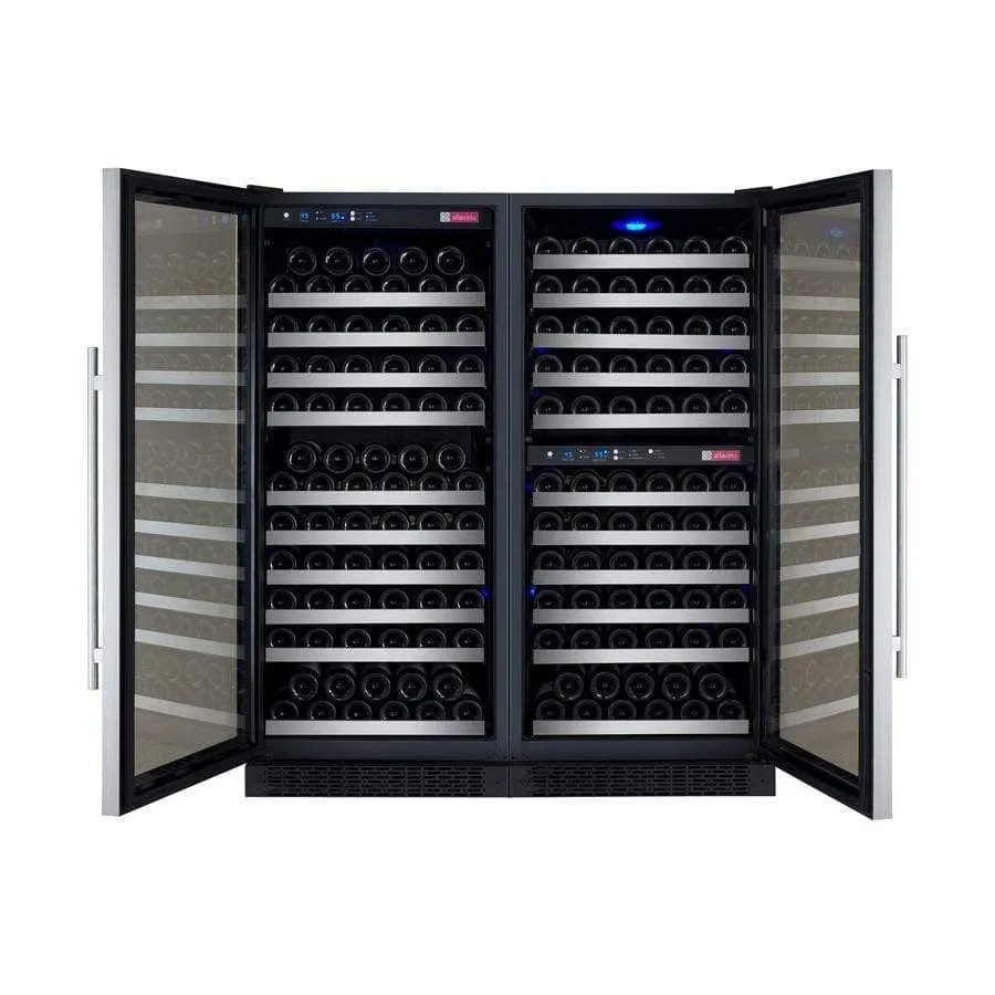 Allavino FlexCount II Tru-Vino 249 Bottle Three Zone Stainless Steel Wine Refrigerator 3Z-VSWR2128-S20