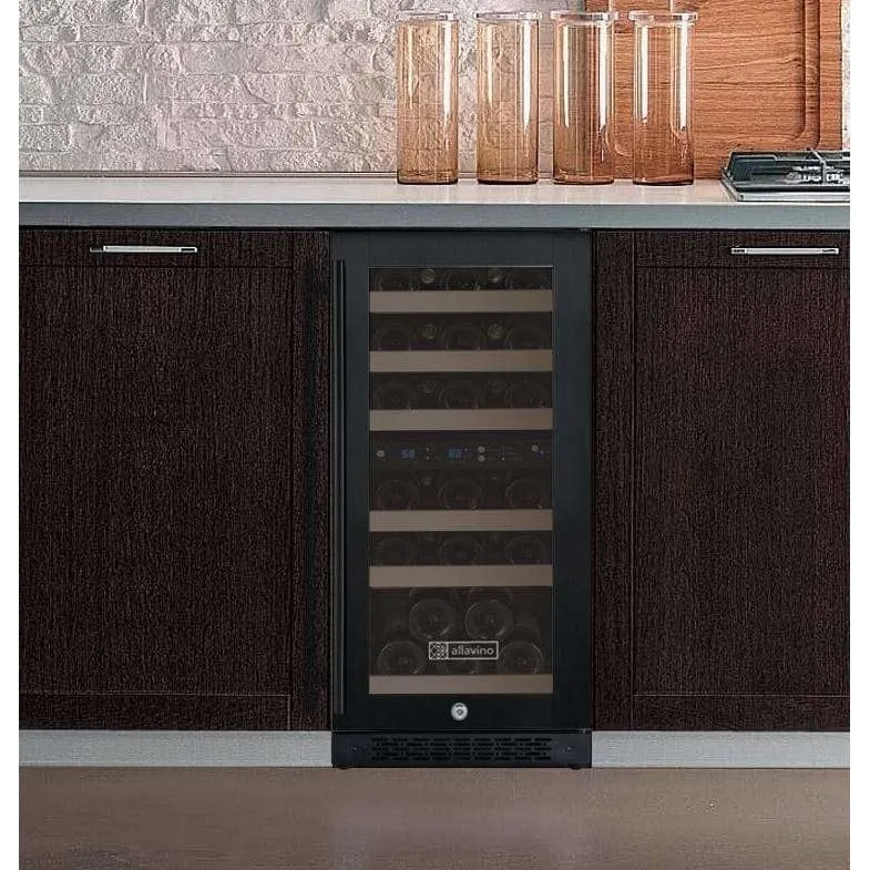 Allavino FlexCount II Tru-Vino 30 Bottle Dual Zone Black Wine Fridge VSWR30-2BR20