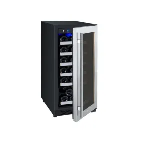 Allavino FlexCount II Tru-Vino 30 Bottle Single Zone Stainless Steel Left Hinge Wine Fridge VSWR30-1SL20