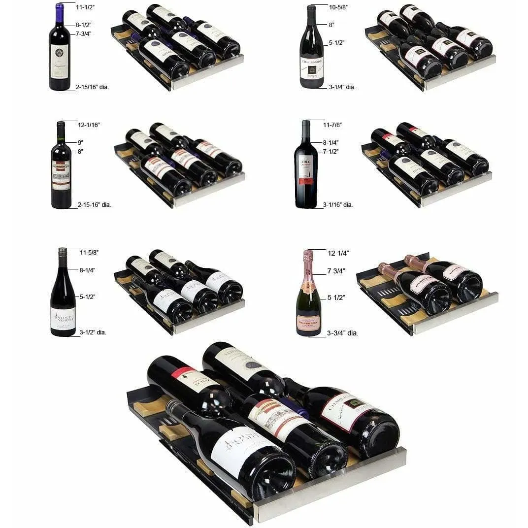 Allavino FlexCount II Tru-Vino 30 Bottle Single Zone Stainless Steel Right Hinge Wine Fridge