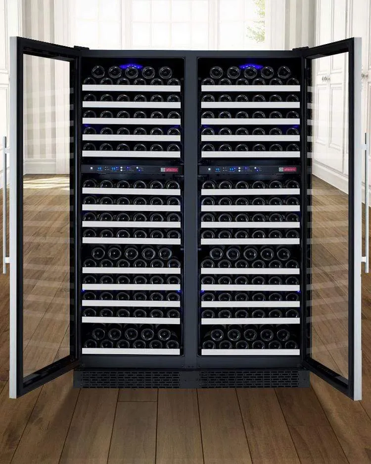 Allavino FlexCount II Tru-Vino 344 Bottle Four Zone Stainless Steel Wine Fridge 2X-VSWR172-2S20