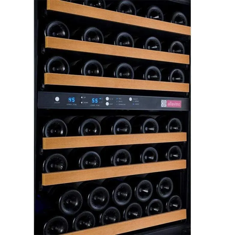 Allavino FlexCount II Tru-Vino 56 Bottle Dual Zone Black Right Hinge Wine Fridge VSWR56-2BR20