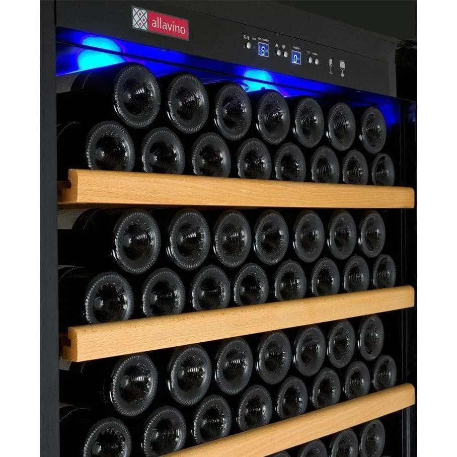 Allavino Vite II Tru-Vino 277 Bottle Single Zone Black Right Hinge Wine Fridge YHWR305-1BR20