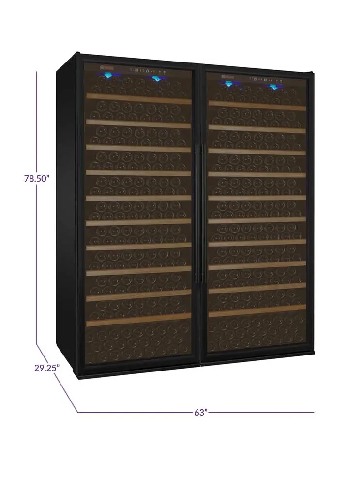 Allavino Vite II Tru-Vino 554 Bottle Dual Zone Black Wine Fridge 2X-YHWR305-1B20