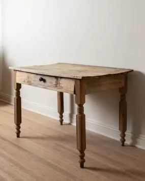 Antique English Pine Prep Table / Desk