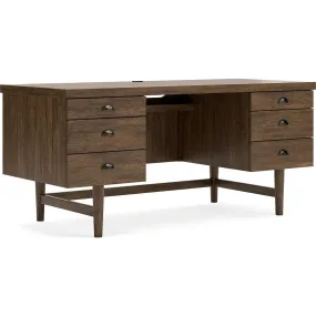 Austanny Desk - Warm Brown