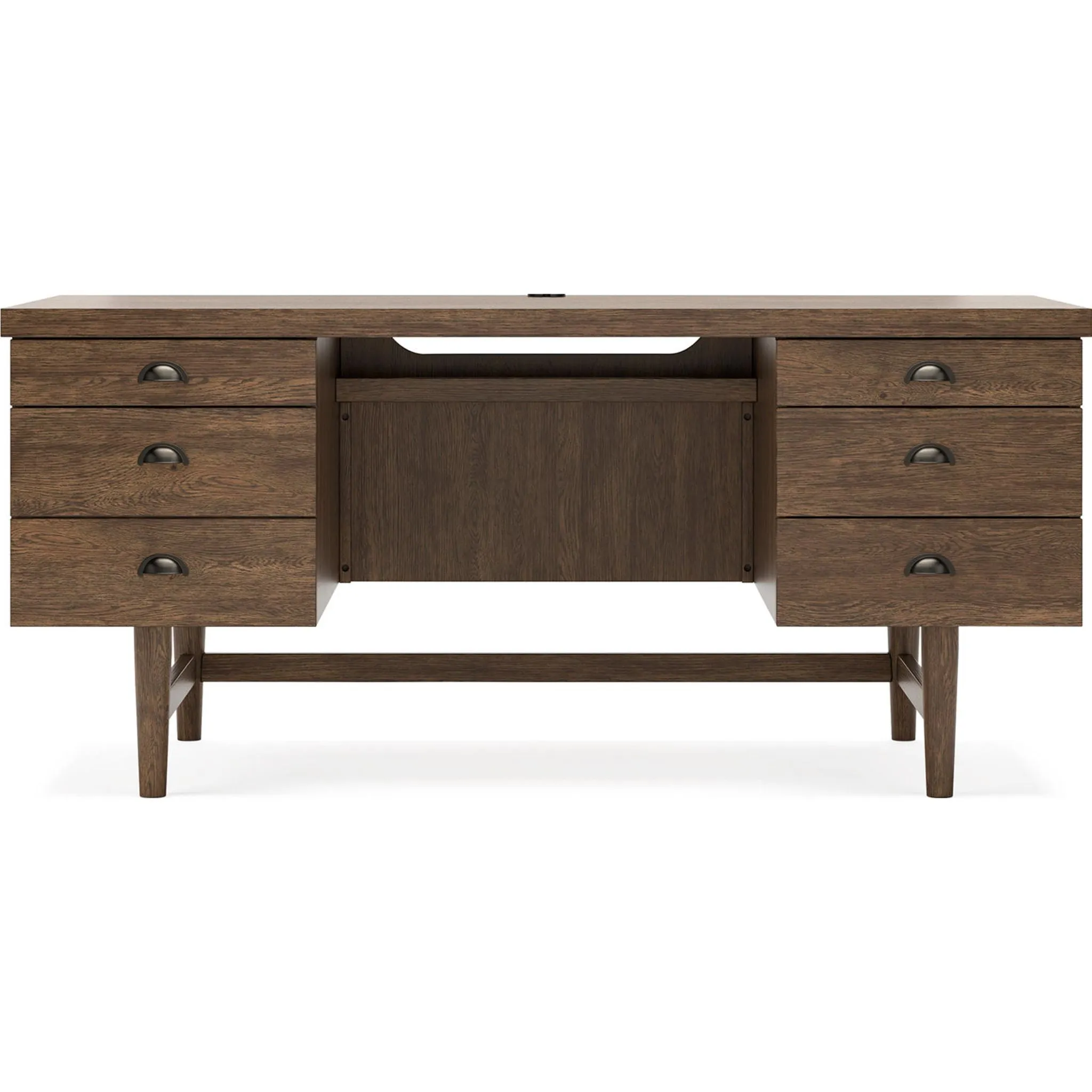 Austanny Desk - Warm Brown