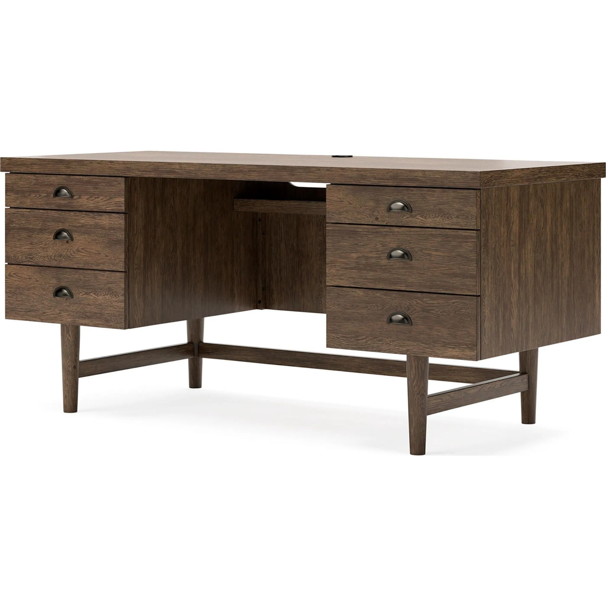 Austanny Desk - Warm Brown