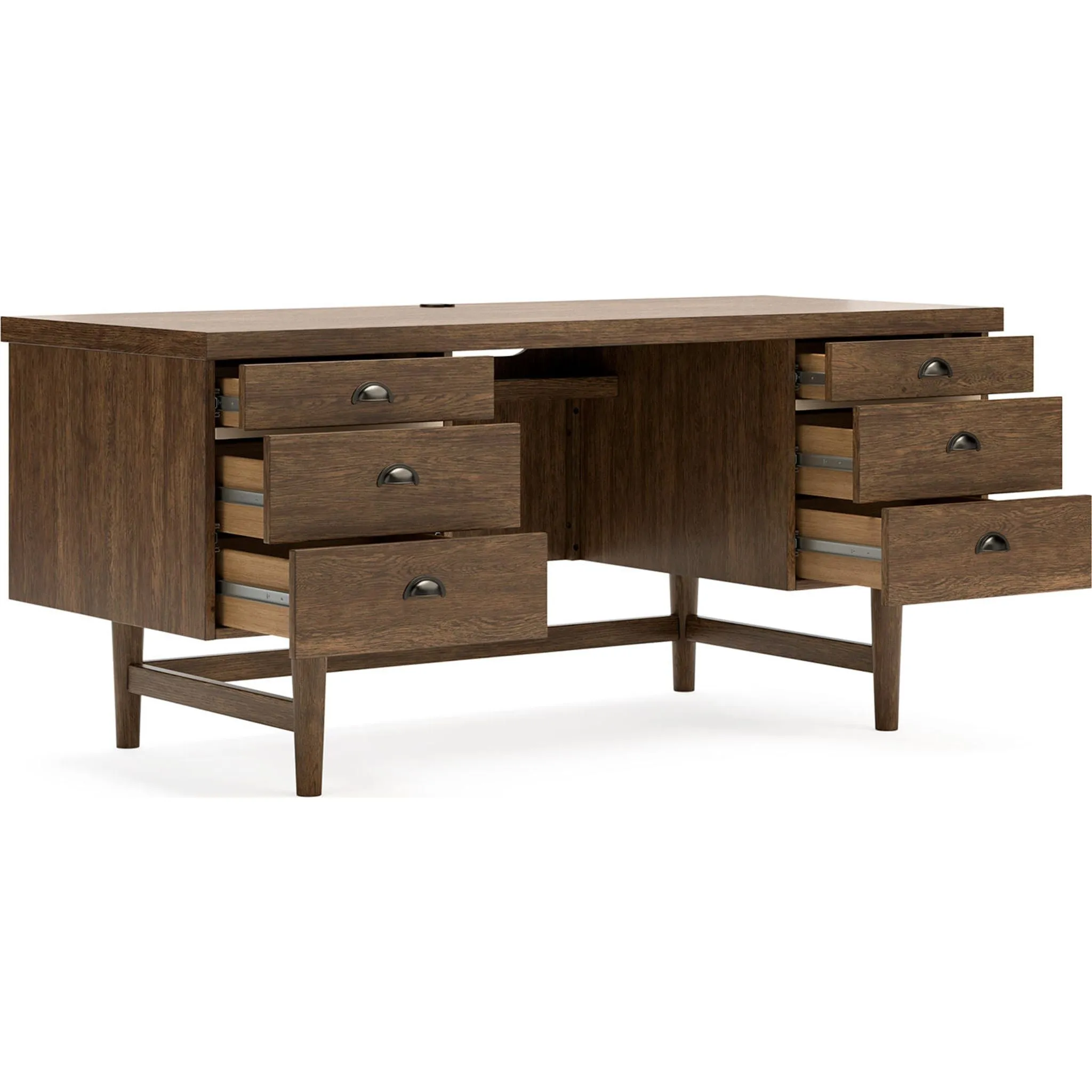 Austanny Desk - Warm Brown