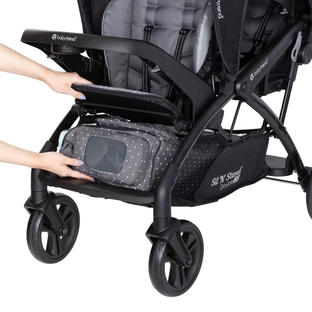 BabyTrend Sit n Stand Double 2.0 Stroller - Dash Black