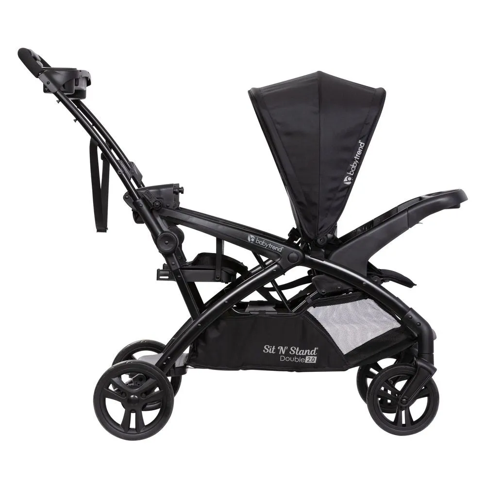 BabyTrend Sit n Stand Double 2.0 Stroller - Dash Black