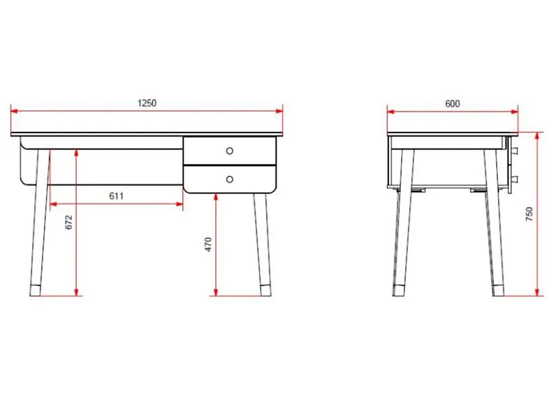 Billy White Desk