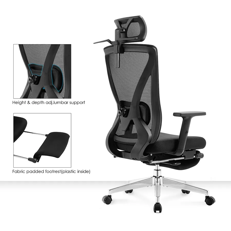 Brinley Office Chair with Footrest