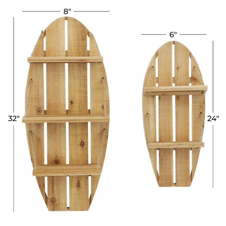 BROWN FIR COASTAL WALL SHELF