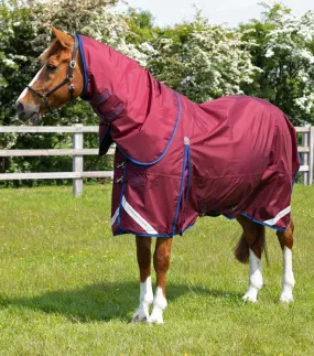 Buster 40g Turnout Rug with Classic Neck Cover Burgundy