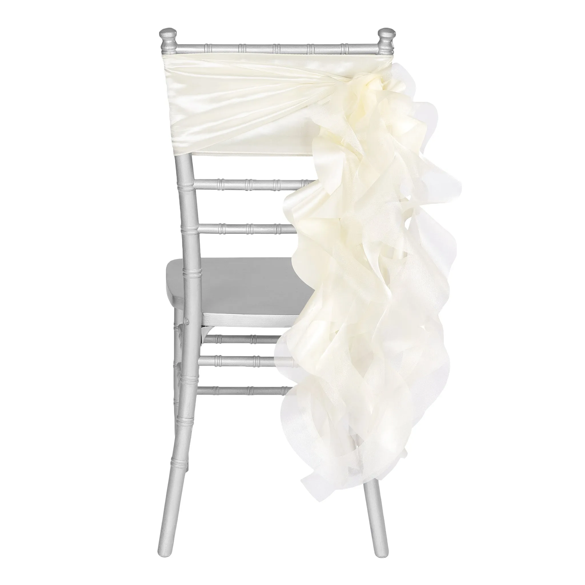 Curly Willow Chair Sash - Ivory