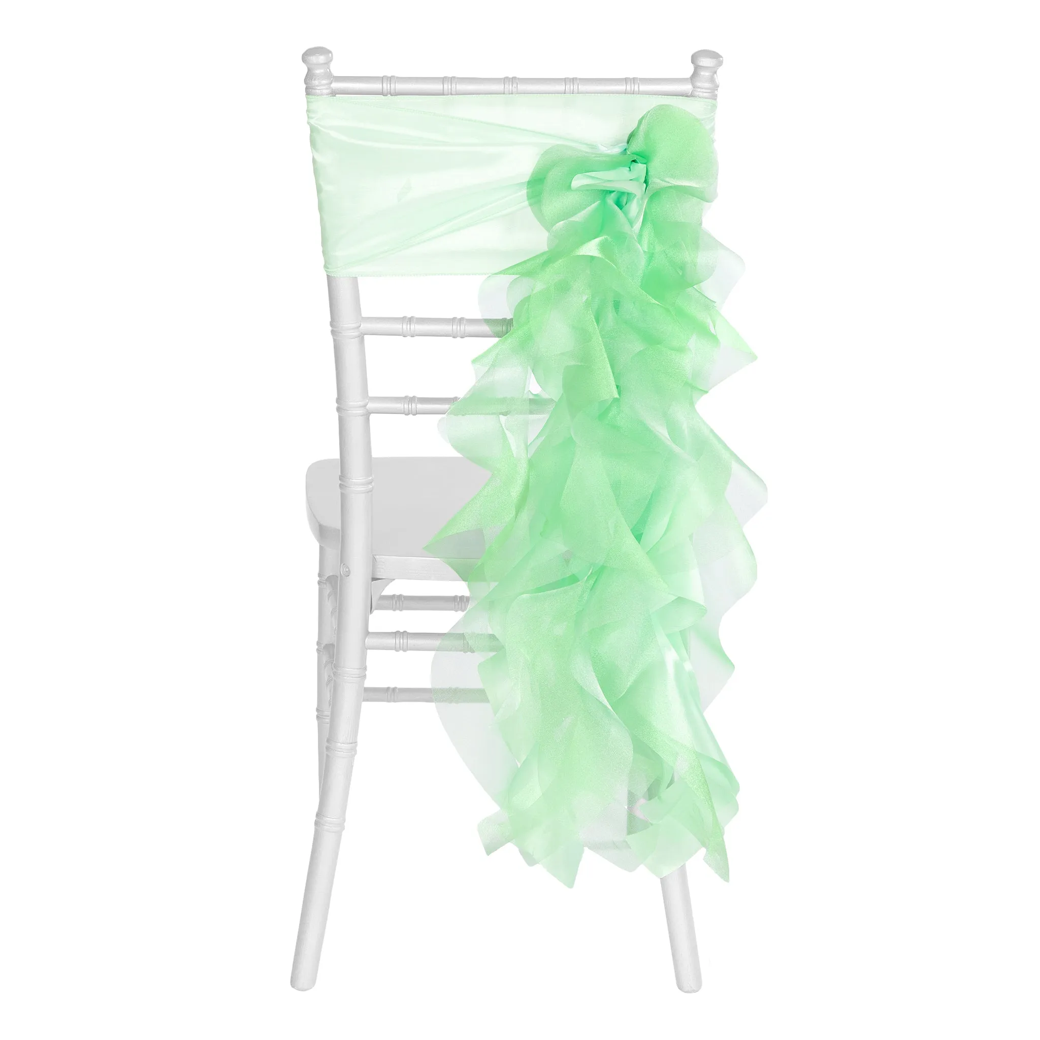 Curly Willow Chair Sash - Mint Green