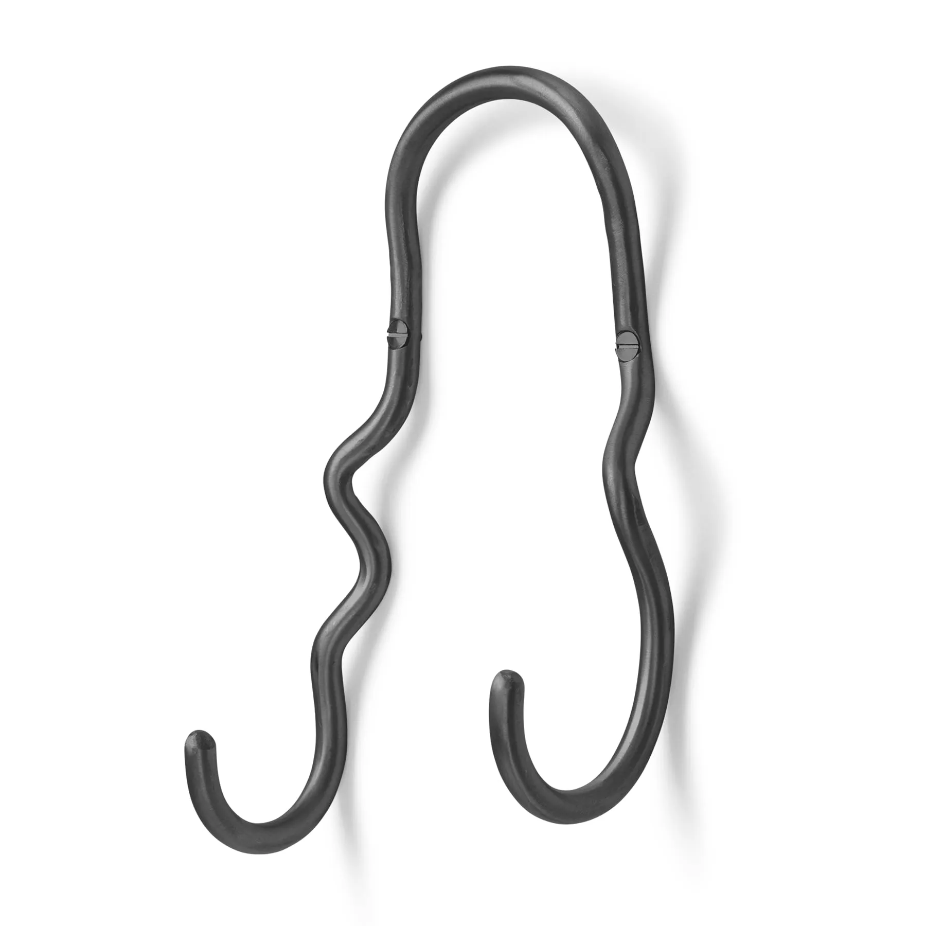 Curvature Double Hook - Brass