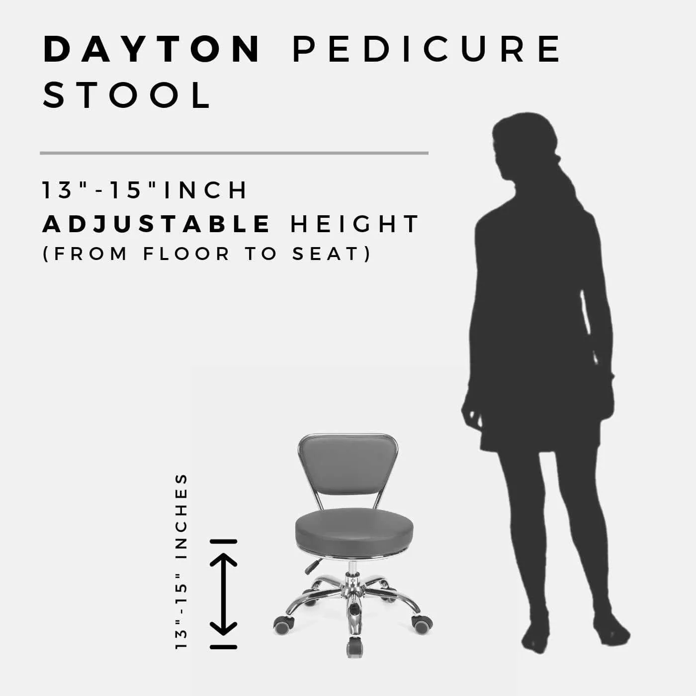 Dayton Salon Pedicure Technician Stool