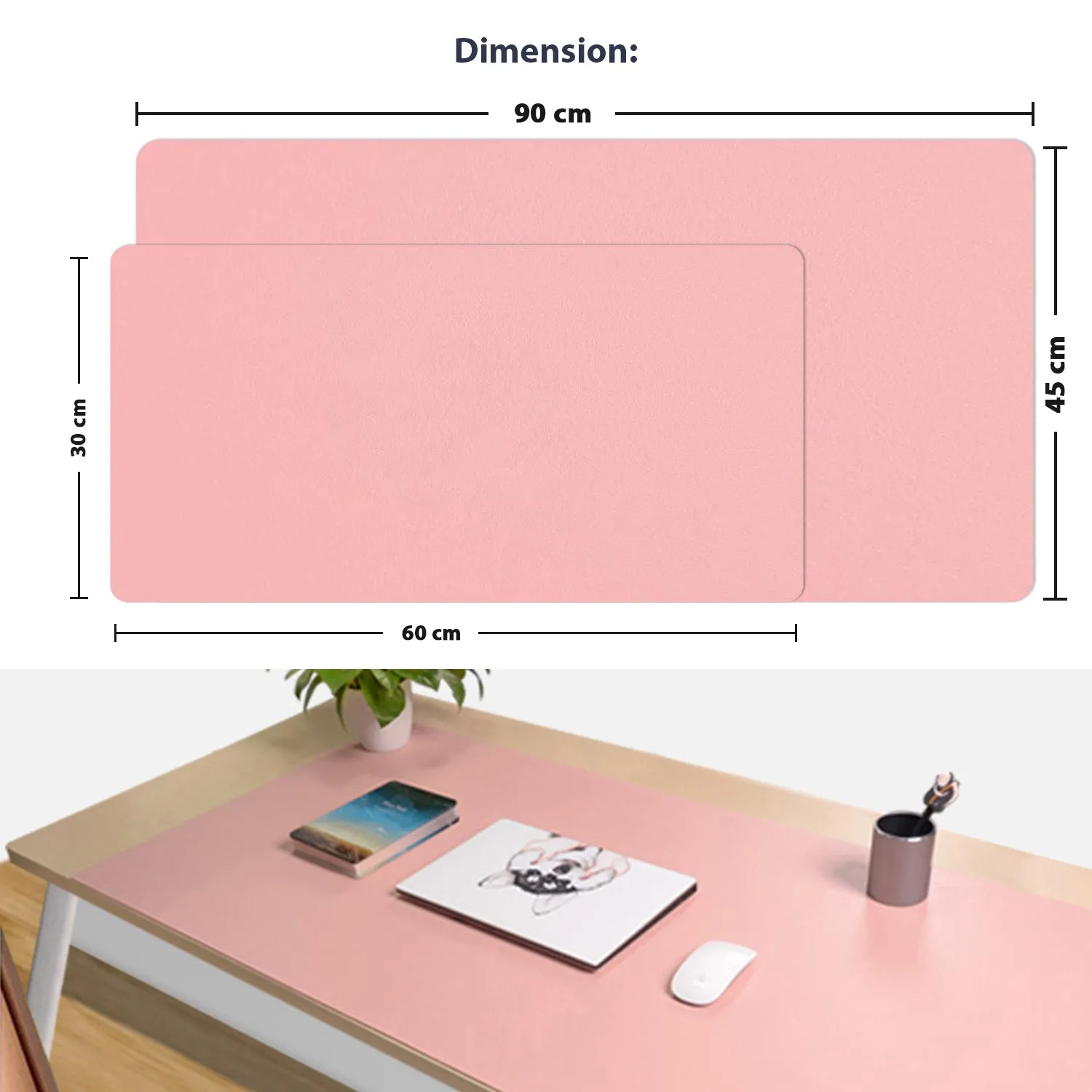 DeskPad - Pink & Sky Blue