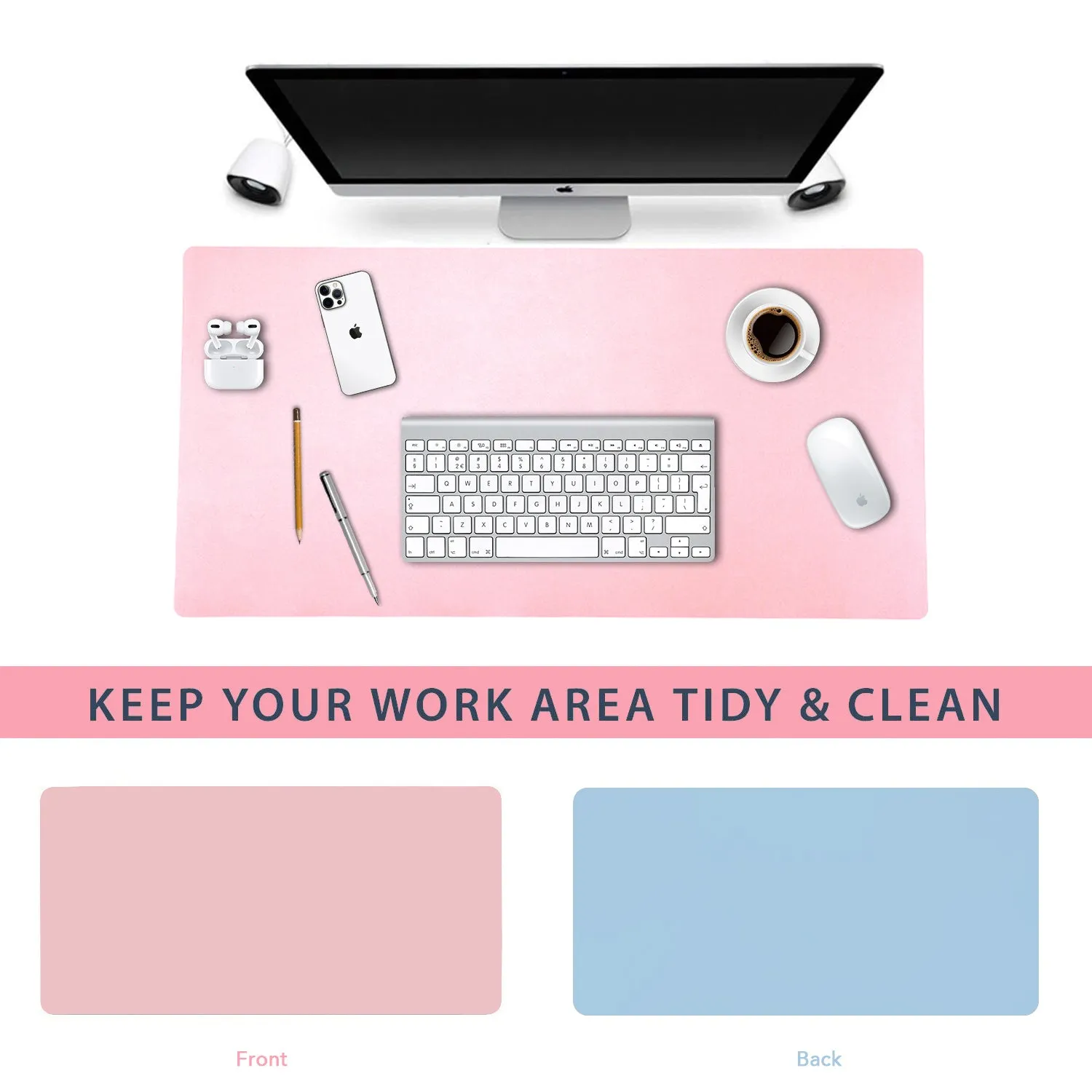 DeskPad - Pink & Sky Blue