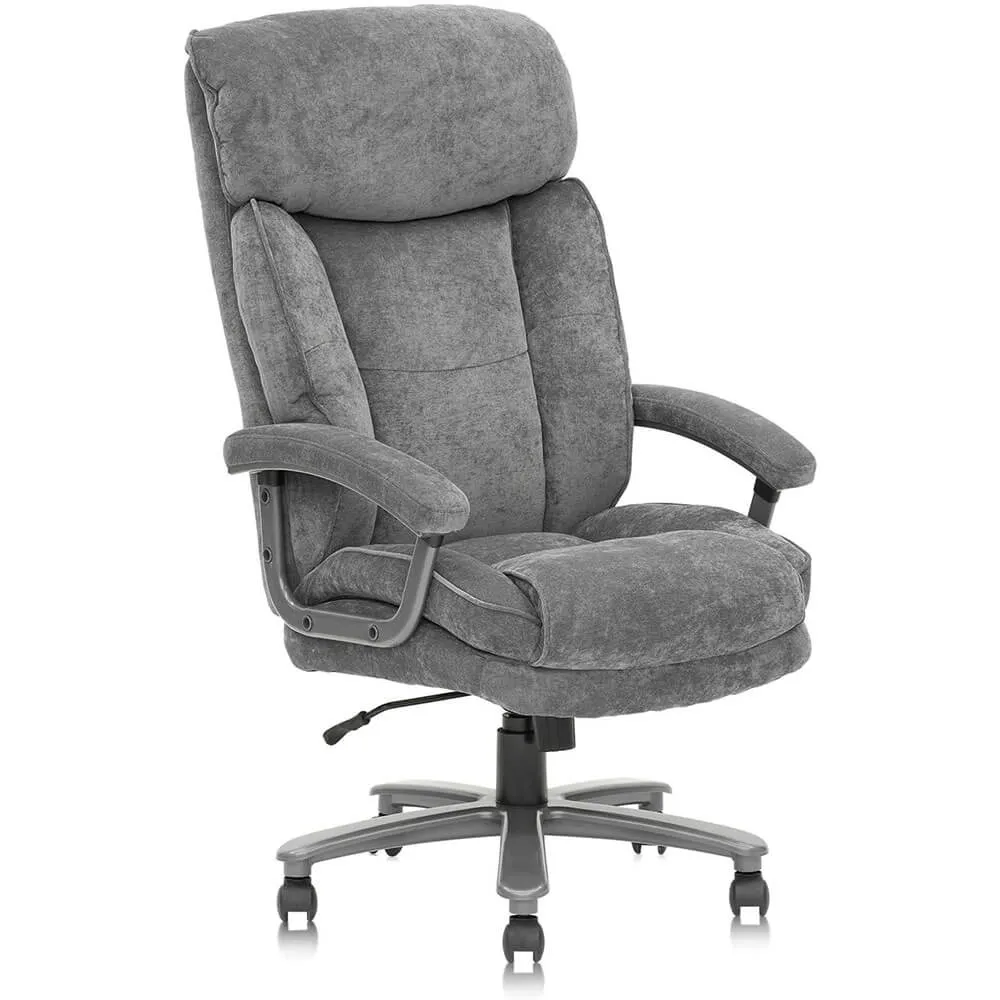 Ergonomic Big and Tall Executive Office Chair High Capacity Grey