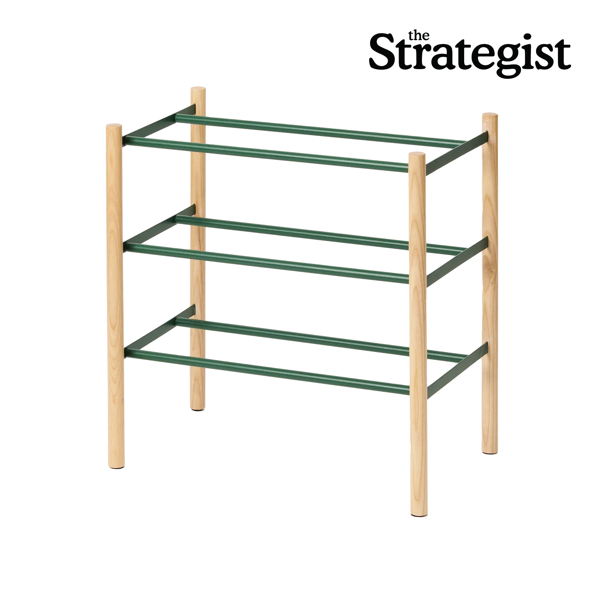 Expandable Shoe Rack (18" H)  - Steel - Forest Green