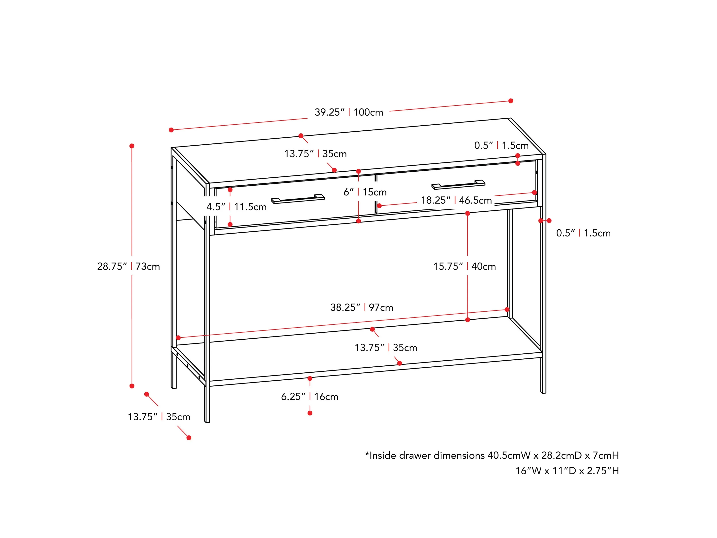 Farmhouse Console Table