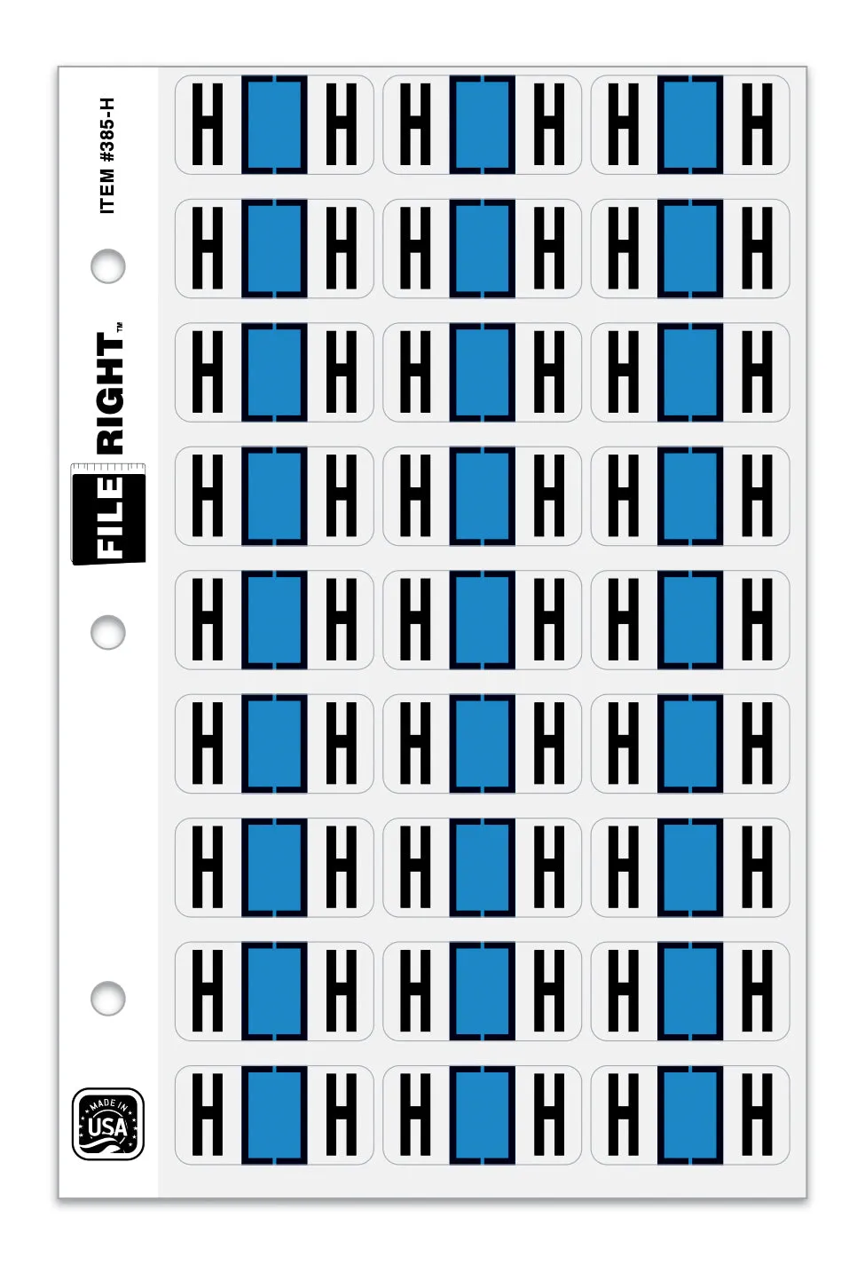 File Right Alphabet Labels Ringbook Set - Organize Your Documents with 270 Alphabet Labels/Ringbooks Set - 1-1/2" ×3/4" Size Premium Labels for Document Management in Automotive Workshops, Office